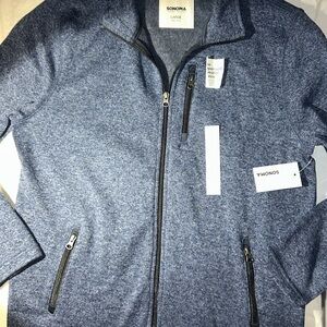 Sonoma Goods for Life men’s Supersoft Sweater Fleece full-zip jacket NWT